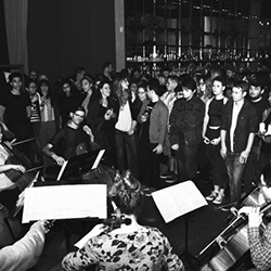 CELLOHIO performs at PARTY ARTY; photo by George Brazille CELLOHIO performs at PARTY ARTY; photo by George Brazille
