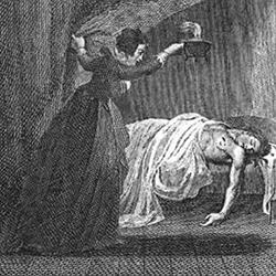 Illustration from The Mysteries of Udolpho, Vol. 4, p. 217 (London: Longman, Rees, Orme, Brown and Green, 1830) Illustration from The Mysteries of Udolpho, Vol. 4, p. 217 (London: Longman, Rees, Orme, Brown and Green, 1830)