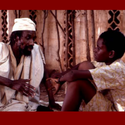 Griot teaching young Keita (image from the film) Griot teaching young Keita (image from the film)