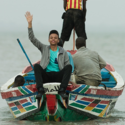 Travelers in small boat Travelers in small boat