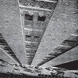 Aerial perspective of a modern industrial building Aerial perspective of a modern industrial building
