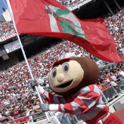 Brutus and Buckeye fans Brutus and Buckeye fans