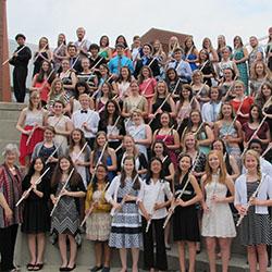 Flute Workshop participants, counselors and faculty Flute Workshop participants, counselors and faculty