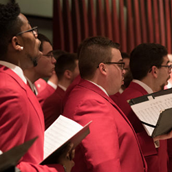 Men's Glee Club singing in New York City Men's Glee Club singing in New York City