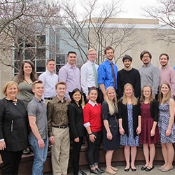 Dr. Hartig and clarinet students Dr. Hartig and clarinet students